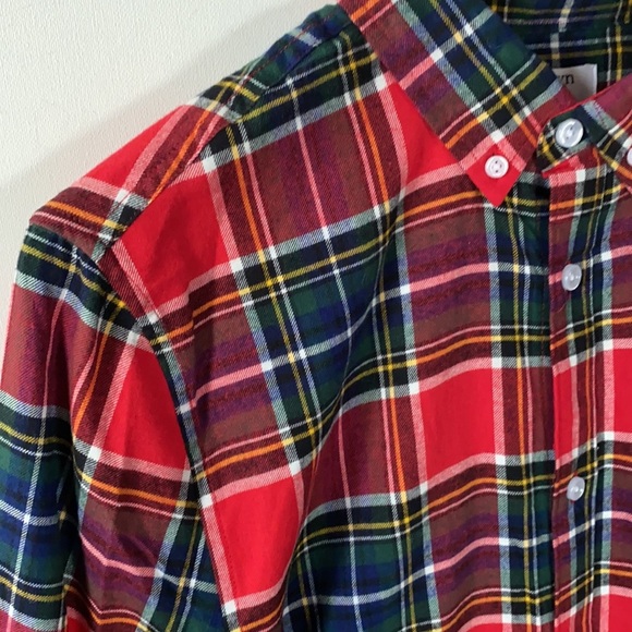 Crown & Ivy kids plaid long sleeve button down shirt, Size XL, NWT - Picture 2 of 7